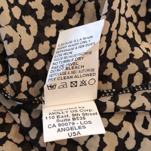 Molly Bracken Leopard Ruffle Neck Long Sleeve Top - Picture 9 of 10